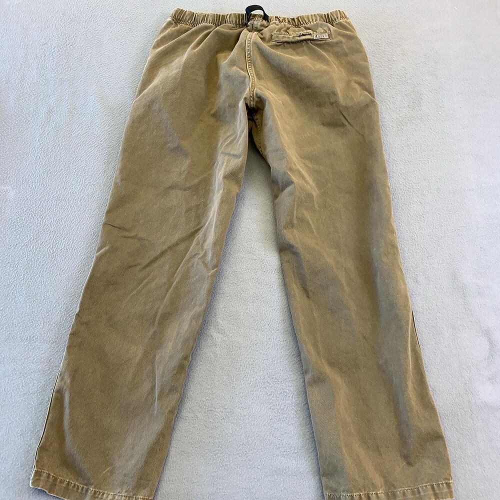 Gramicci Pants Mens Medium Olive Cotton Twill Elastic Waist Climbing Hiking - Picture 7 of 8